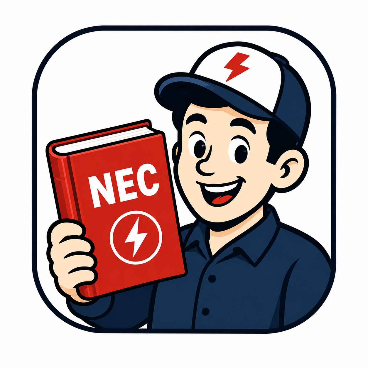 NEC Prep coach holding the NEC book